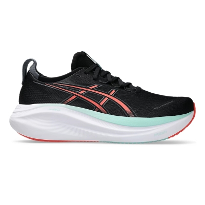 Asics Men's Gel-Nimbus 27 Black/Coral Reef รองเท้าวิ่งซัพพอร์ต