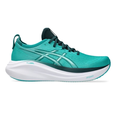 Asics Men's Gel-Nimbus 27 Wave Teal/Saxon Green รองเท้าวิ่ง