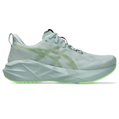Asics Men's Novablast 5 Cold Moss/Light Orange รองเท้าวิ่ง โฟมเด้ง น้ำหนักเบา