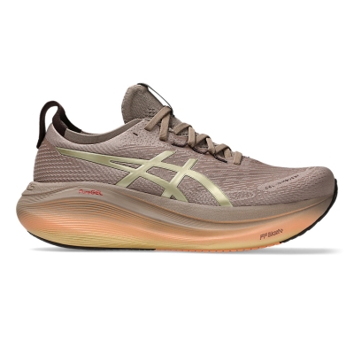 Asics Men's Gel-Nimbus 27 Luxe Luxe/Taupe Grey รองเท้าวิ่ง