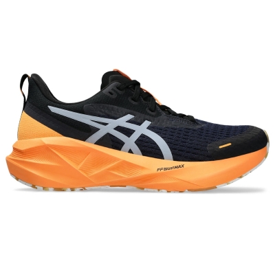 Asics Men's Novablast 5 Lite-Show Lite-Show/Orange Pop รองเท้าวิ่งผู้ชาย ดีไซน์สะท้อนแสง