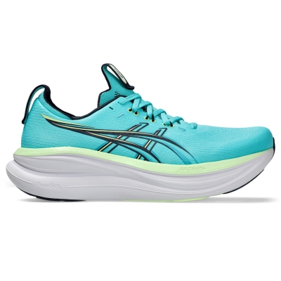 Asics Men's Gel-Nimbus 28 Energy Aqua/Midnight รองเท้าวิ่งผู้ชายสายซัพพอร์ต