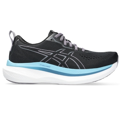 Asics Women's Glideride Max Black/Carrier Grey | รองเท้าวิ่งซัพพอร์ตสำหรับผู้หญิง