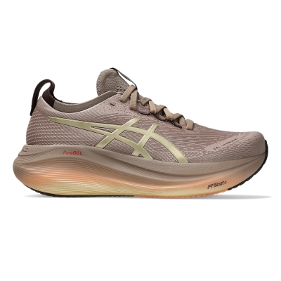 Asics Women's Gel-Nimbus 27 Luxe Luxe/Taupe Grey รองเท้าวิ่ง