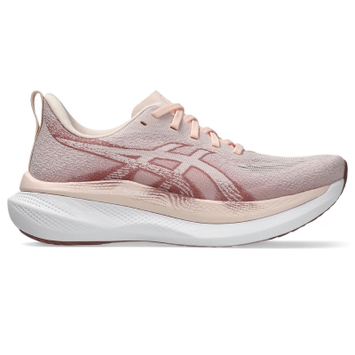 Asics Women's Glideride Max 2 Pearl Pink/Dusty Red รองเท้าวิ่ง ผู้หญิง พื้นหนานุ่ม