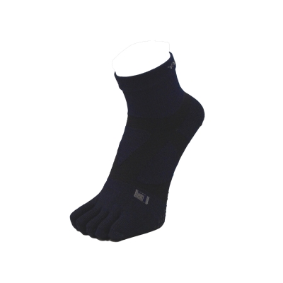YAMAtune Spider Arch Middle 5Toe Anti-Slip Dots Heather Black Navy ถุงเท้าแยกนิ้ว