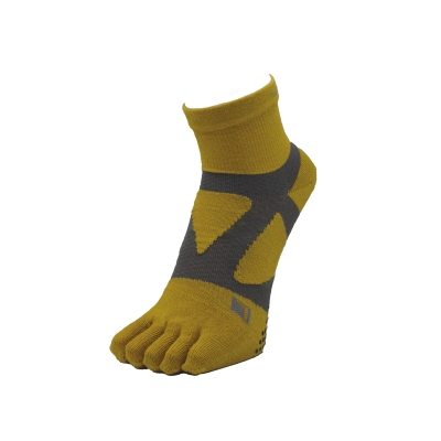 YAMAtune Spider Arch Middle 5Toe Anti-Slip Dots Gold ถุงเท้าแยกนิ้ว