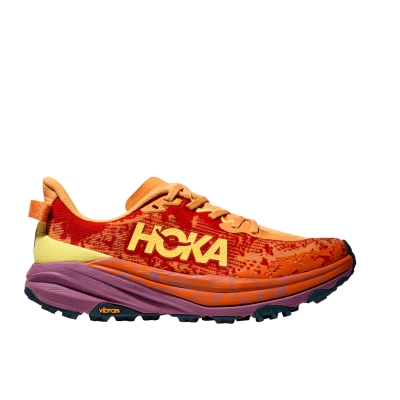 Hoka Women's Speedgoat 6 Wide Sherbet / Beet Root รองเท้าวิ่งเทรล