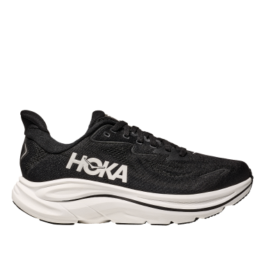 Hoka Men's Clifton 10 Wide Black / White รองเท้าวิ่งน้ำหนักเบา