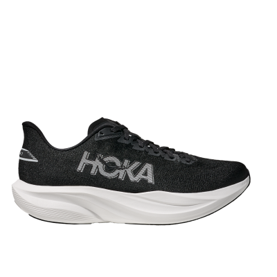 รองเท้าวิ่ง HOKA Mach 7 Wide ผู้ชาย สีดำ‑ขาว