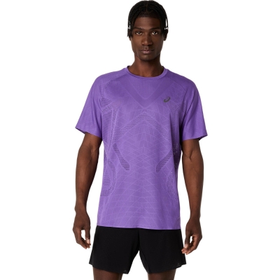 Asics Men's Metarun SS Top Edo Purple | เสื้อวิ่งแขนสั้นชาย