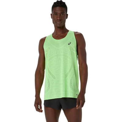 Asics Men's Metarun Singlet Illuminate Green เสื้อวิ่งผู้ชาย