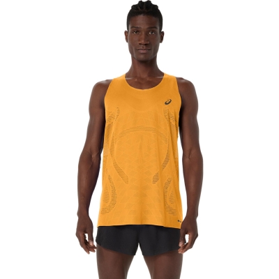 Asics Men's Metarun Singlet Yamabuki เสื้อวิ่งผู้ชาย
