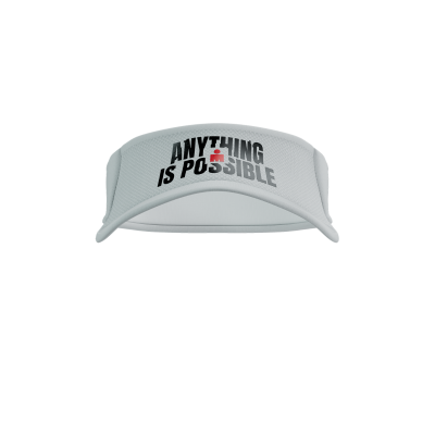 Compressport Visor Ultralight - Ironman 2025 - L2 Uniq Size White (หมวกวิ่งเปิดหัว Ironman Edition)
