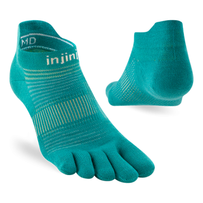 Injinji Run Lightweight No‑Show 2026 Atlantis ถุงเท้าแยกนิ้ว