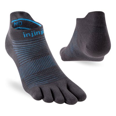 Injinji Run Lightweight No‑Show 2026 Carbon ถุงเท้าแยกนิ้ว