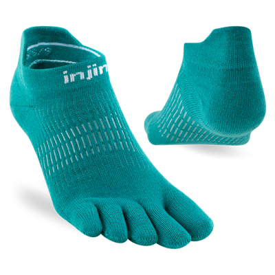 Injinji Women's Run Lightweight No‑Show 2026 Atlantis ถุงเท้าแยกนิ้ว (สำหรับผู้หญิง)
