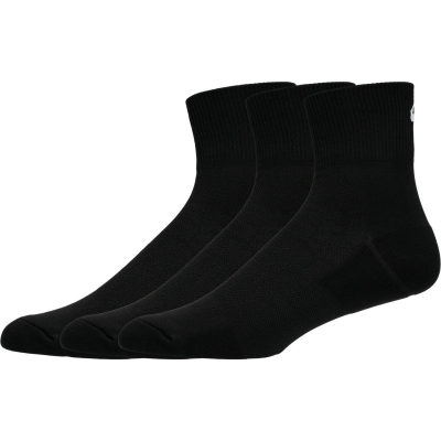 Asics Unisex Running Quarter 3P Performance Black | ถุงเท้าวิ่งข้อกลาง (แพ็ค 3 คู่)