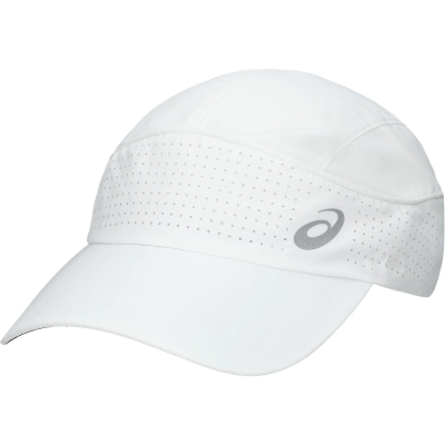 Asics Running Light Woven Cap Brilliant White หมวกวิ่งพร้อมแถบสะท้อนแสง