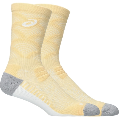 Asics Unisex Performance Run Sock Crew Light Orange ถุงเท้าวิ่ง