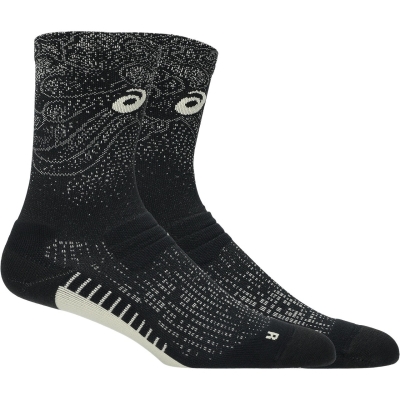 Asics Unisex Performance Run Sock Crew Performance Black ถุงเท้าวิ่ง