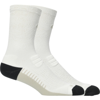 Asics Unisex Performance Run Sock Crew Cream ถุงเท้าวิ่ง
