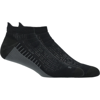 Asics Unisex Performance Run Sock Ankle Performance Black ถุงเท้าวิ่ง