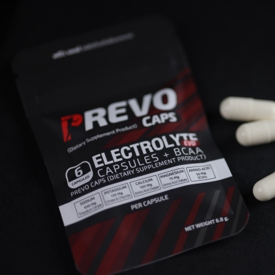 Prevo Caps Electolyte Evo Capsules + BCAA | ผลิตภัณฑ์เสริมอาหารเกลือแร่ชนิดแคปซูล ลดตะคริว ฟื้นฟูกล้ามเนื้อ