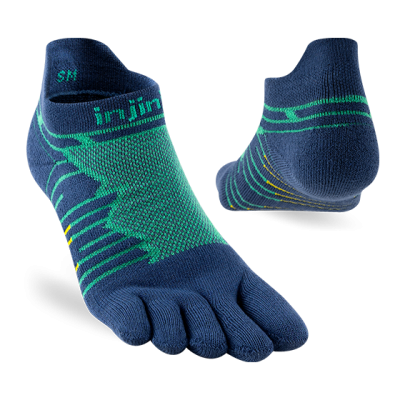 Injinji Ultra Run No‑Show Poseidon ถุงเท้าวิ่งเทรลระยะไกล