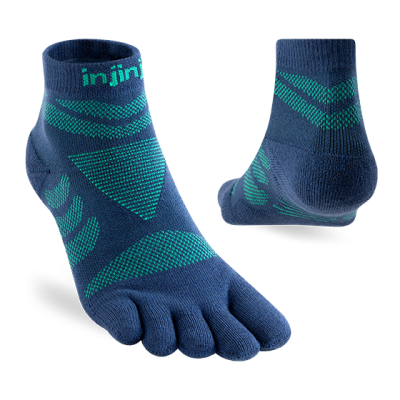 Injinji Women's Ultra Run Mini‑Crew Poseidon ถุงเท้าวิ่งอัลตร้าผู้หญิง