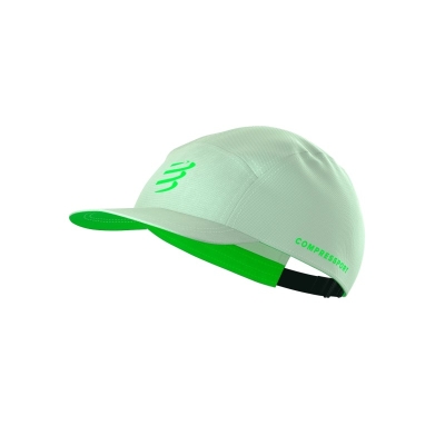 Compressport 5 Panel Cap - Lime หมวกวิ่งกันแดด
