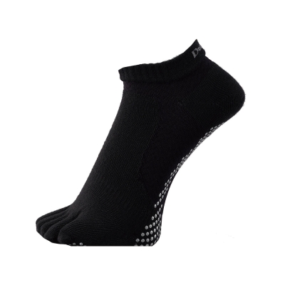 Dmyth Premium Support Socks 5ToeNoShow Black ถุงเท้ากอล์ฟ