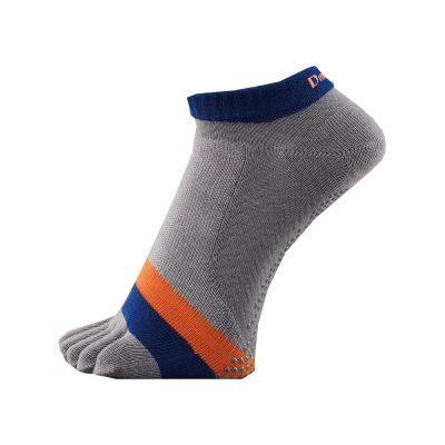 Dmyth Premium Support Socks 5ToeNoShow Stripe Gray ถุงเท้ากอล์ฟ