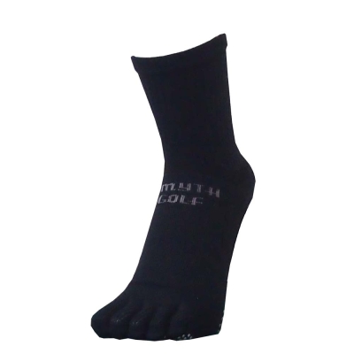 Dmyth Premium Support Socks 5Toe Middle Black  ถุงเท้ากอล์ฟ