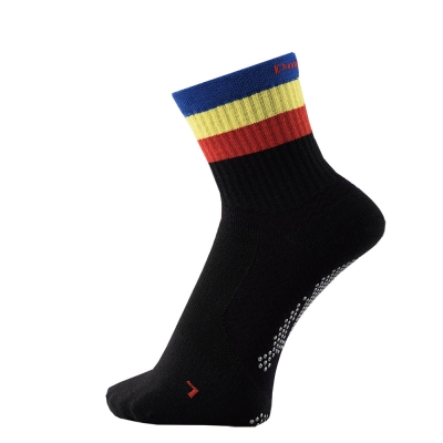 Dmyth Premium Support Socks Middle Line Black ถุงเท้ากอล์ฟ