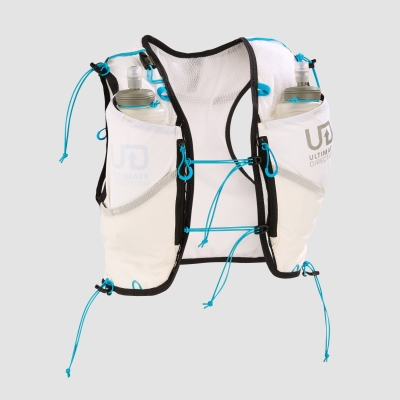 Ultimate Direction Race Vest 6L White Unisex เป้น้ำสำหรับนักวิ่งเทรลมืออาชีพ
