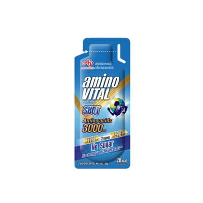 amino VITAL Blue Shot อะมิโน ไวทัล เจลพลังงานผสมกรดอะมิโนพร้อมทาน กลิ่นองุ่น 36 กรัม 1 ซอง