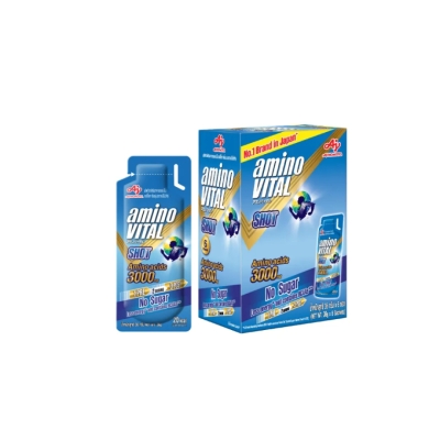 amino VITAL Blue Shot อะมิโน ไวทัล เจลพลังงานผสมกรดอะมิโนพร้อมทาน กลิ่นองุ่น 36 กรัม 6 ซอง (แพ็ค)