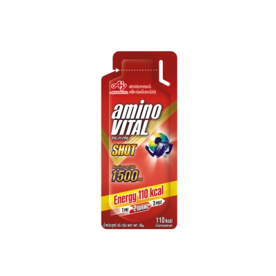 amino VITAL Shot อะมิโน ไวทัล เจลพลังงานผสมกรดอะมิโนพร้อมทาน 45 กรัม 1 ถุง