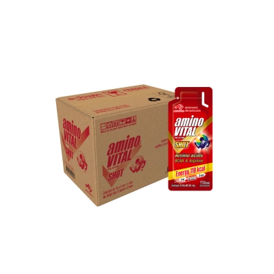 amino VITAL Shot เจลพลังงานพร้อมทาน 45 กรัม รสแอปเปิ้ล แพค 24