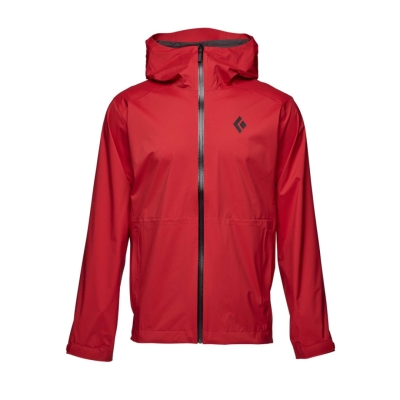 Black Diamond Stormline Stretch Rain Shell - Men's (Carmine)