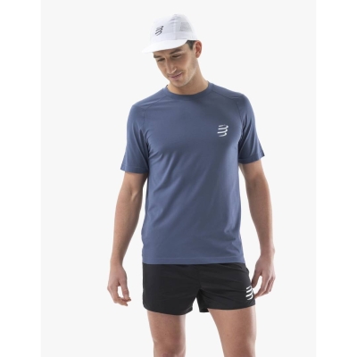 Compressport Performance SS Tshirt M Indigo เสื้อวิ่ง