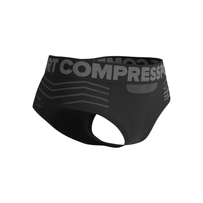 Compressport Seamless Boxer W Black/Grey กางเกงบ็อกเซอร์ไร้ตะเข็บสำหรับผู้หญิง