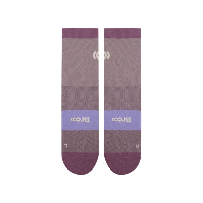 brooo Low Crew Socks Trail SS24 Plum