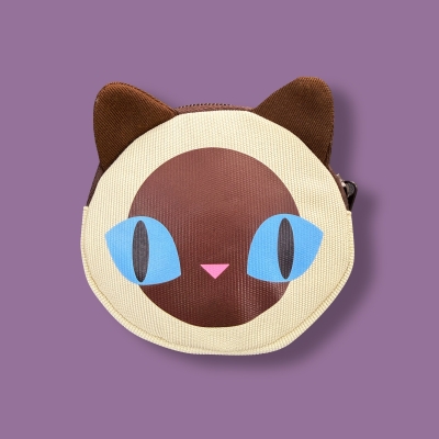 Baan Maew Maew Cat Coin Pouch (Siamese Cat) กระเป๋าใส่เหรียญลายแมว