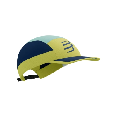 Compressport 5 Panel Light Cap Green Sheen/Blues