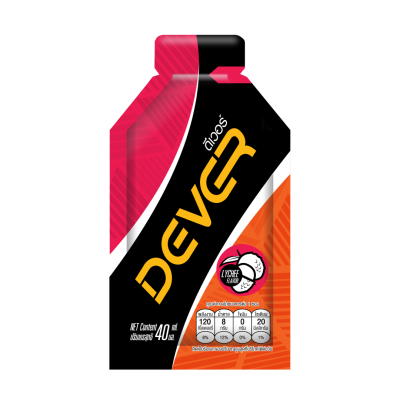 Dever Energy Gel Lychee เจลให้พลังงานดีเวอร์ 40 ml.