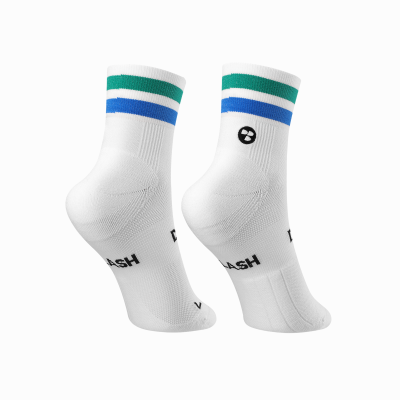 Personalbest Performance Sock Low Double Slash - Blue/Green ถุงเท้าวิ่ง