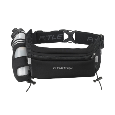 Fitletic Fully Load Hydration Belt 12 oz Black กระเป๋าคาดเอวพร้อมขวดน้ำ