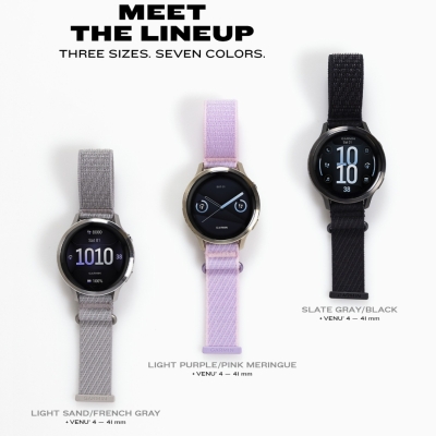 Garmin Quick Release Bands (18 mm) ComfortFit Fabric สายนาฬิกา Garmin ผ้า ComfortFit 18 มม. Quick Release นุ่มสบาย